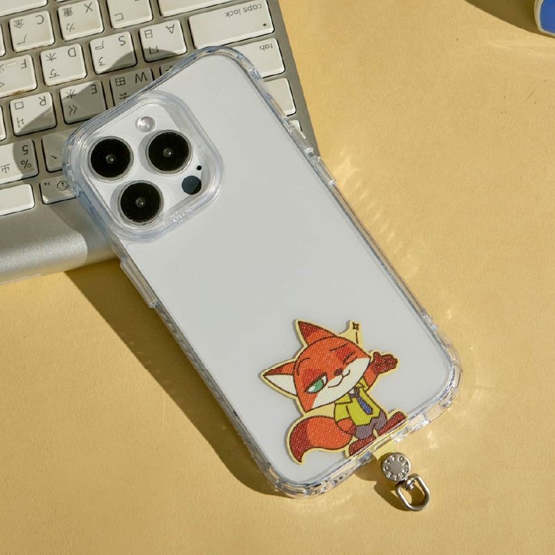 ディズニー ズートピア - 自信に満ちたニック デザイン 回転式スマホホルダー/クリップ - スマホアクセサリー - ナイロン 多色