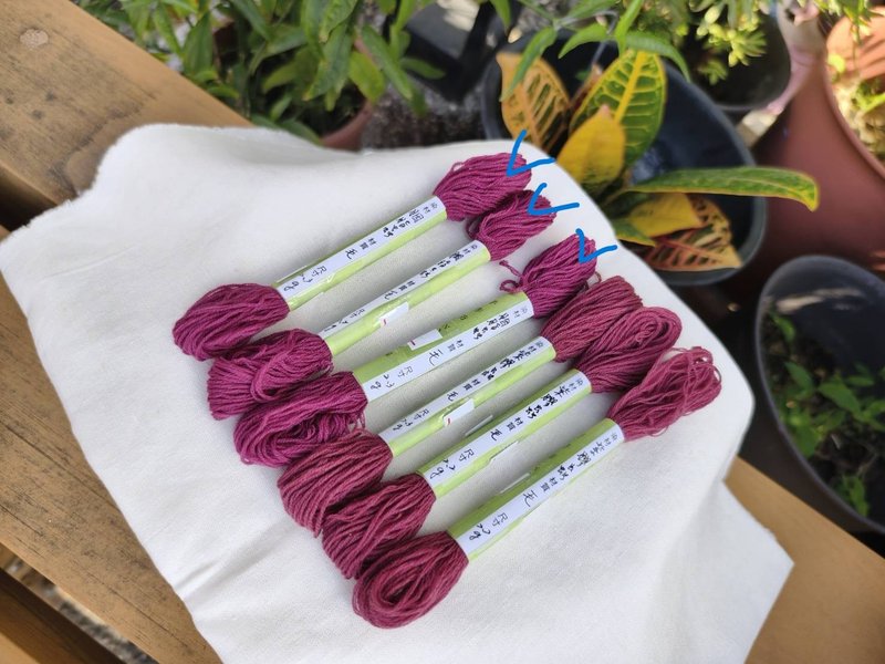 Cochineal 3-Ply Wool Embroidery Thread - Knitting, Embroidery, Felted Wool & Sewing - Wool 