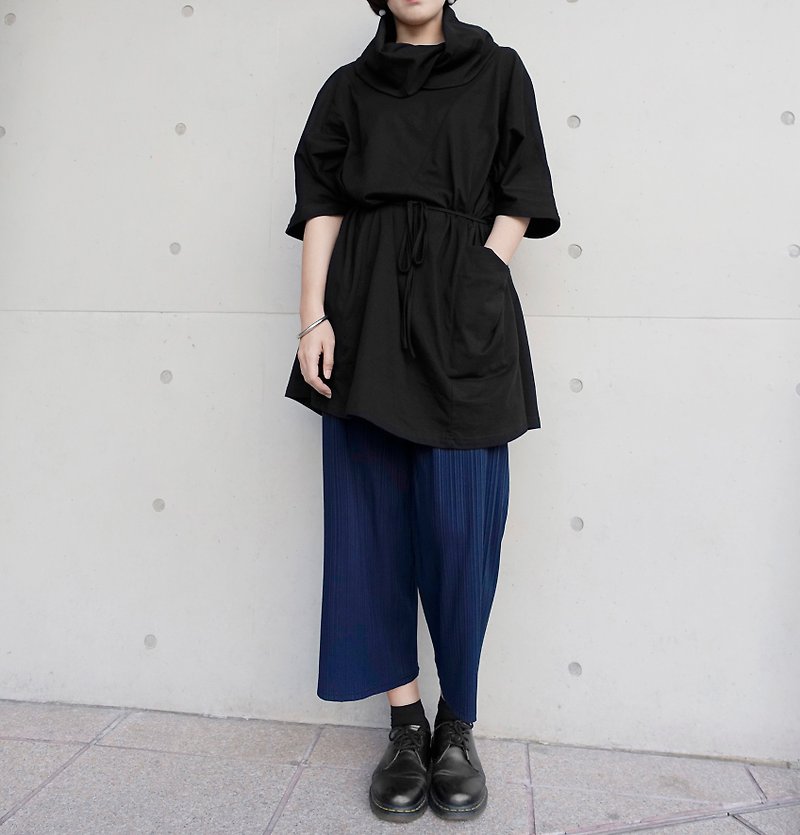 I . A . N Design 黑色版型衣-流浪者 Organic Cotton - 男裝 毛衣/針織衫 - 棉．麻 黑色