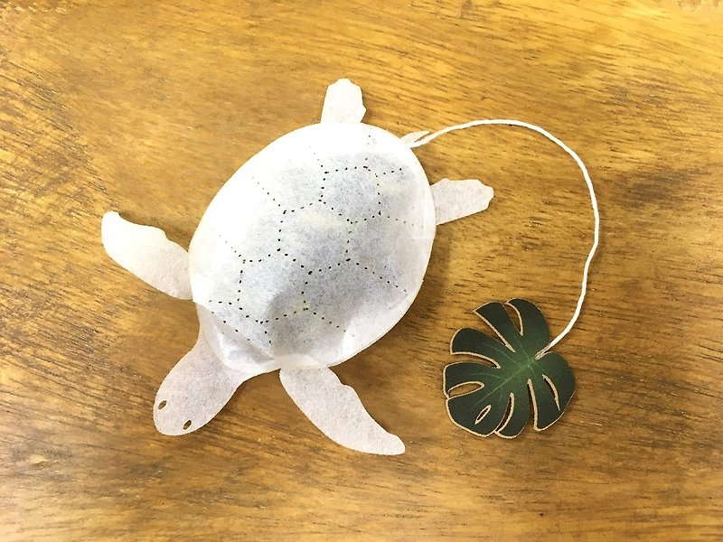 Sea turtle tea bag butterfly pea jasmine tea 4 packs - Tea - Paper Blue