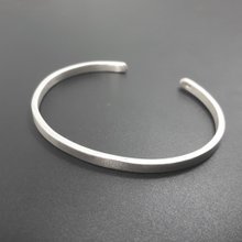 純銀　平安 美照 造 (加澤美照) 鎚目打　静海盆 打出 約378.35ｇ共箱 Z10款(可敲字)925純銀手鍊.客製英文字母數字.御匠敲飾御匠金銀