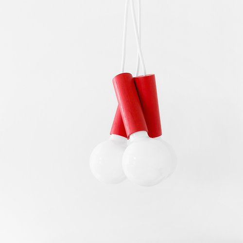 ESAILA CHERRY Pendant Lamp | 木製磁性組合吊燈 | 紅色