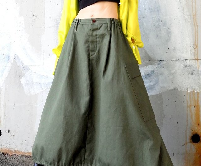 パラシュートスカート・綿麻キャンバス - ショップ G.SARTORY