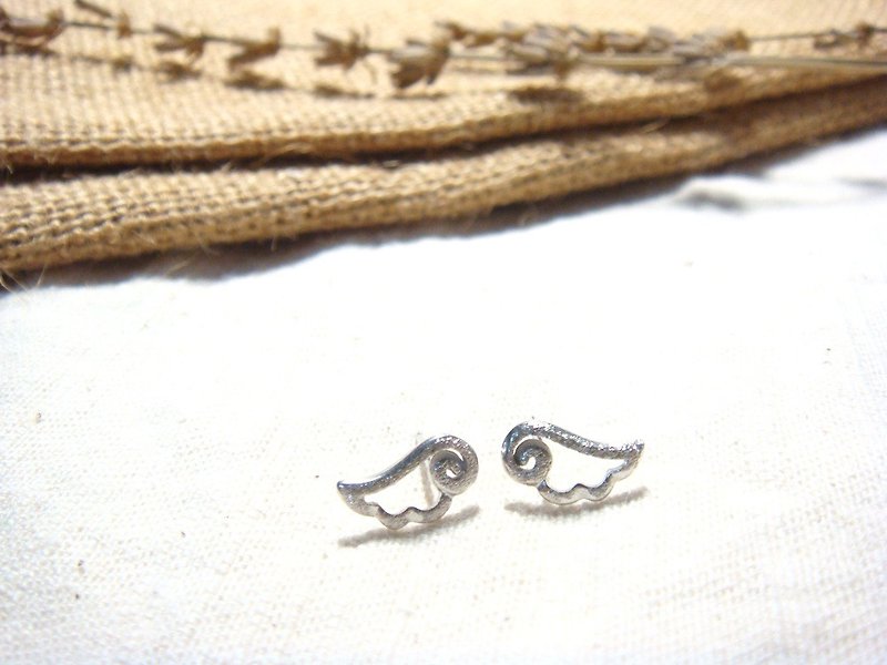 Flying-925 Sterling Silver Earrings / Stud Earrings - Earrings & Clip-ons - Silver Silver