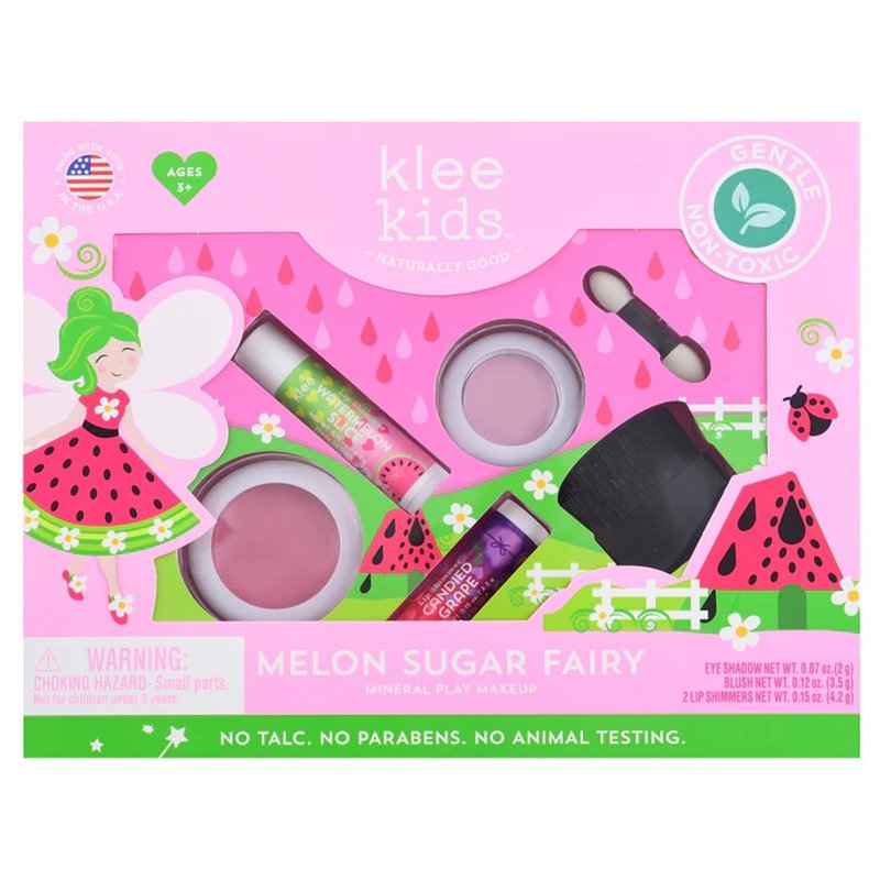 美國【Klee Kids】花果精靈彩妝組 - 指甲油/指甲貼 - 其他材質 粉紅色