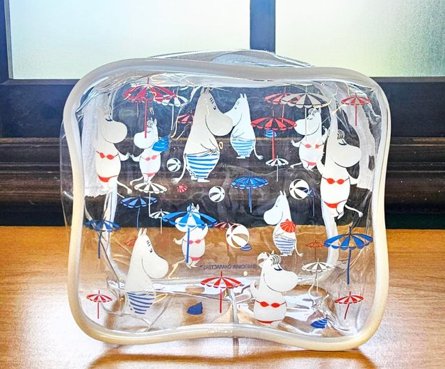 MOOMIN Authorized Transparent Cosmetic Bag Summer Vacation