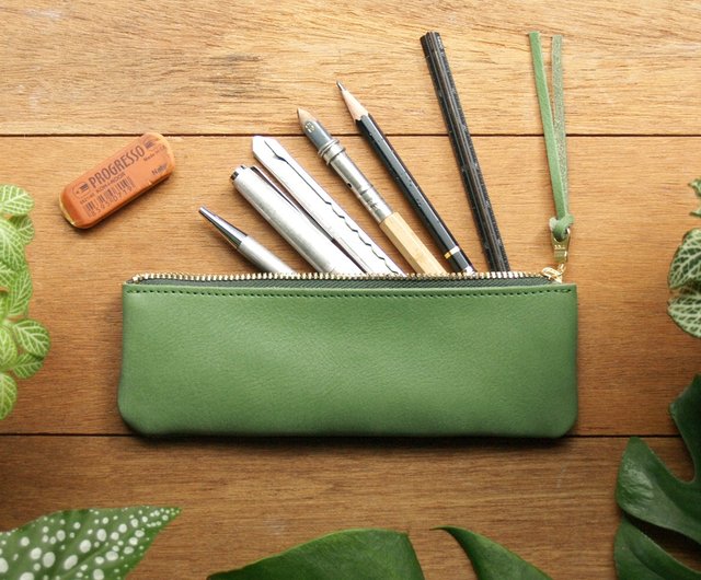 Leather Pen Holder / Pen Case / Genuine Leather Pen Holder / Pen Sleeve -  Shop miniMore Leather Pen & Pencil Holders - Pinkoi