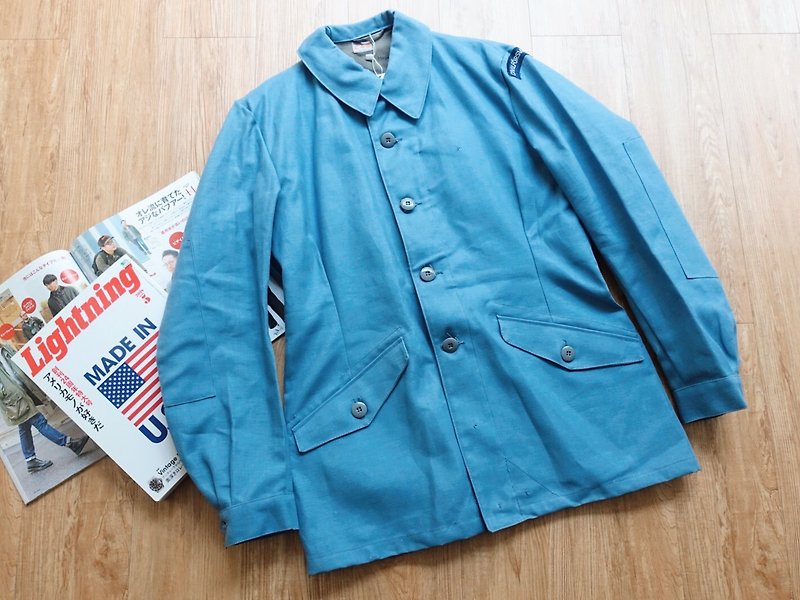 Vintage Military / 1969 Swedish Civil Defense Coat no.3 tk - Men's Coats & Jackets - Other Materials Blue