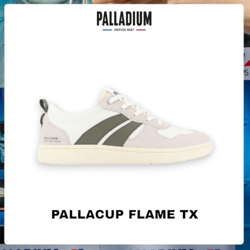 PALLADIUM PALLADIUM PALLACUP FLAME TX 復古休閒鞋 白綠 74486