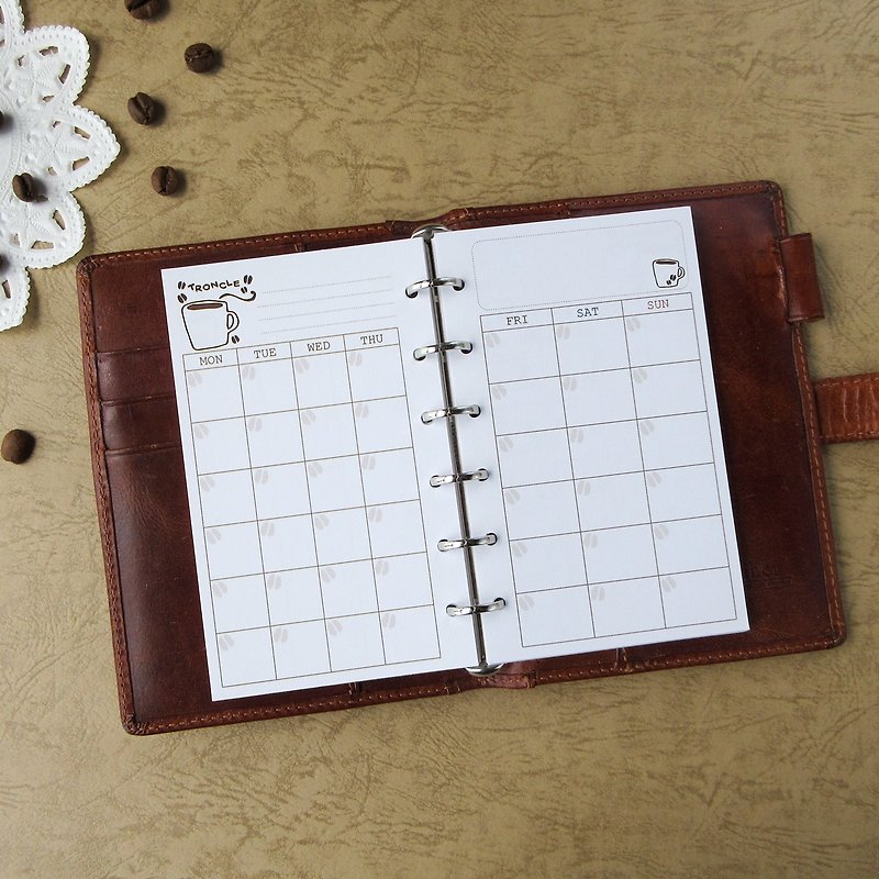System planner refill mini size 6 / monthly refill - Notebooks & Journals - Paper 