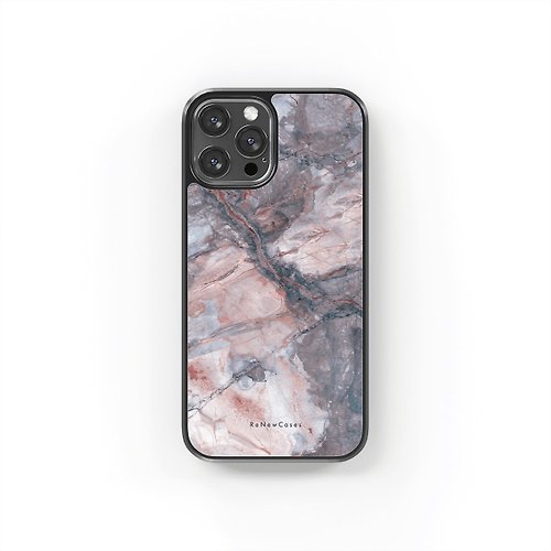 ReNewCases 環保 再生材料 iPhone 三合一防摔手機殼 粉紅紫大理石紋