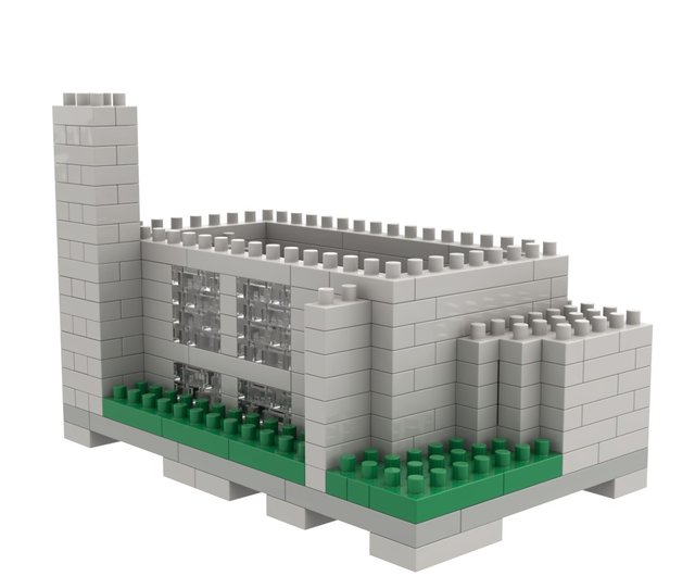 Archbrick Wind Church ピクセルビルディングブロック ナノブロック