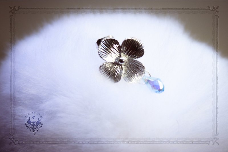 * Mi Luna Story - Eternal Flower Earrings - Earrings & Clip-ons - Other Metals Silver