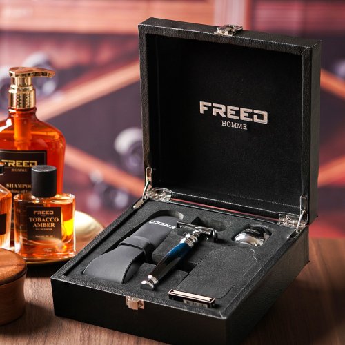 FREED 尊爵四件組雙刃刮鬍刀禮盒- 一週年紀念款 快速出貨 客製化刻字