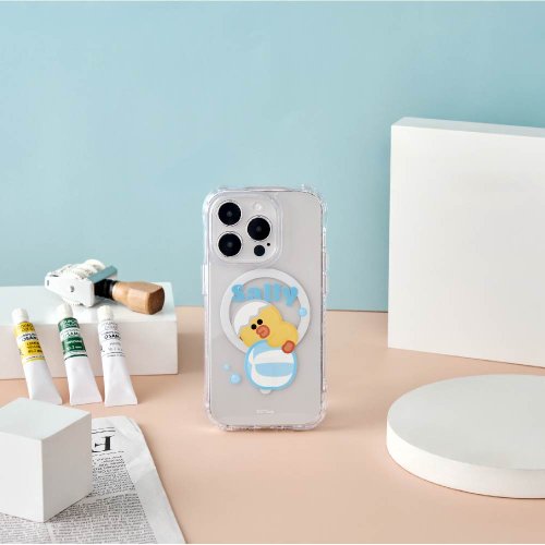 TOYSELECT LINE FRIENDS MINI-莎莉的糖果抱抱抗黃防摔MagSafe iPhone手機殼