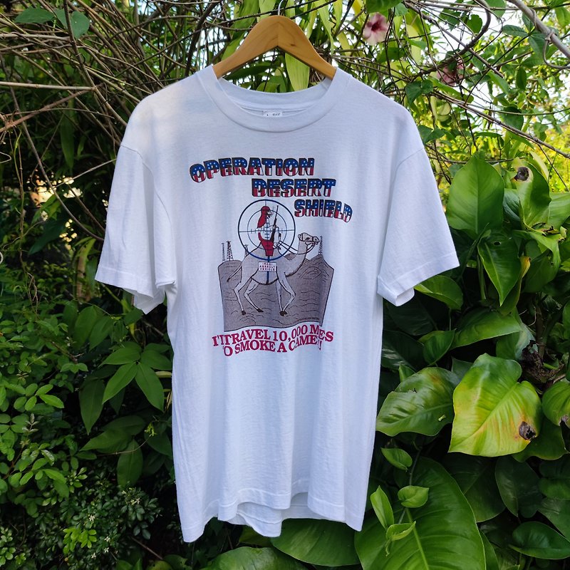 Vintage 90s Operation Desert Shield T-Shirt Size L