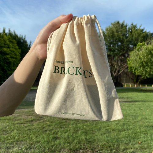 Simple is Green Brackets 束口袋