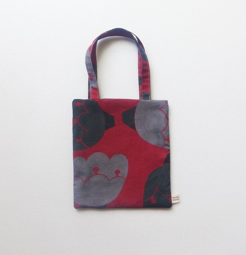 moshimoshi mini bag | Black lady - 手提包/手提袋 - 棉．麻 