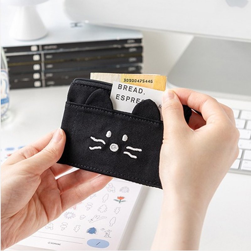 Brunch Brother Folding Coin Purse ver.2 Card Holder - กระเป๋าสตางค์ - ผ้าฝ้าย/ผ้าลินิน 