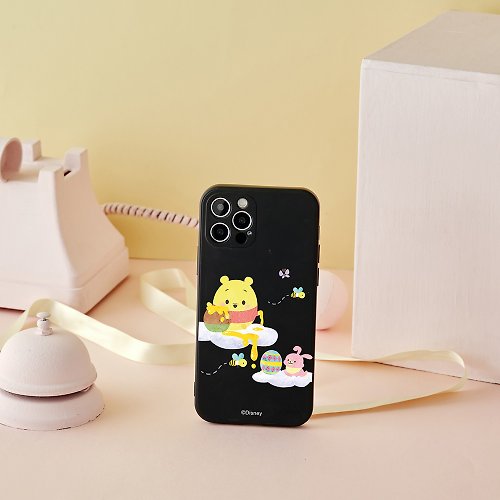 TOYSELECT Disney Ufufy系列-小熊維尼的蜜糖雲朵純色矽膠iPhone手機殼