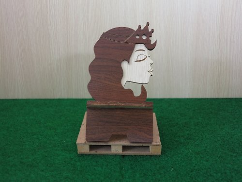 木頭方程式 【教師節禮物】木頭手機座─親吻公主