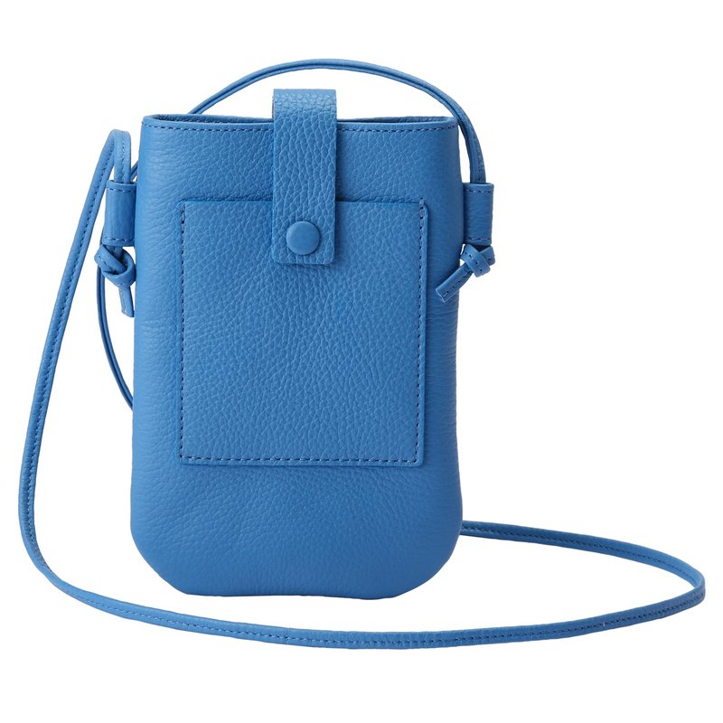 Japanese Toyooka CONY itten-itten mini clutch blue - Messenger Bags & Sling Bags - Genuine Leather Blue