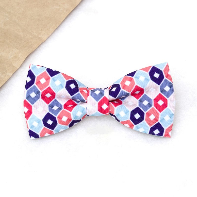 Colorful pink bow tie for men, mens bow tie, rainbow bow tie for girls
