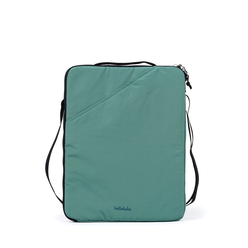 Ateljee | EILIF 16 inch MacBook Pro Case Sleeve 3-way Carrying Bag(Crystal Teal) - Laptop Bags - Polyester Green