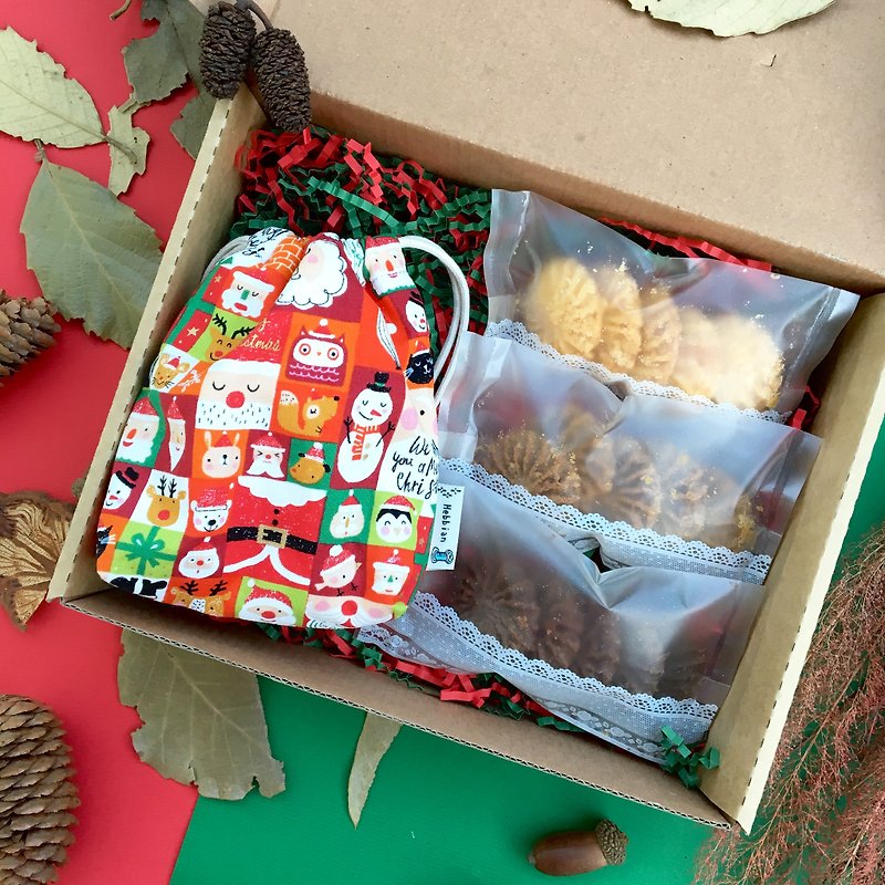 2018聖誕節限定-聖誕袋著走曲奇餅乾禮盒 - 其他 - 棉．麻 多色