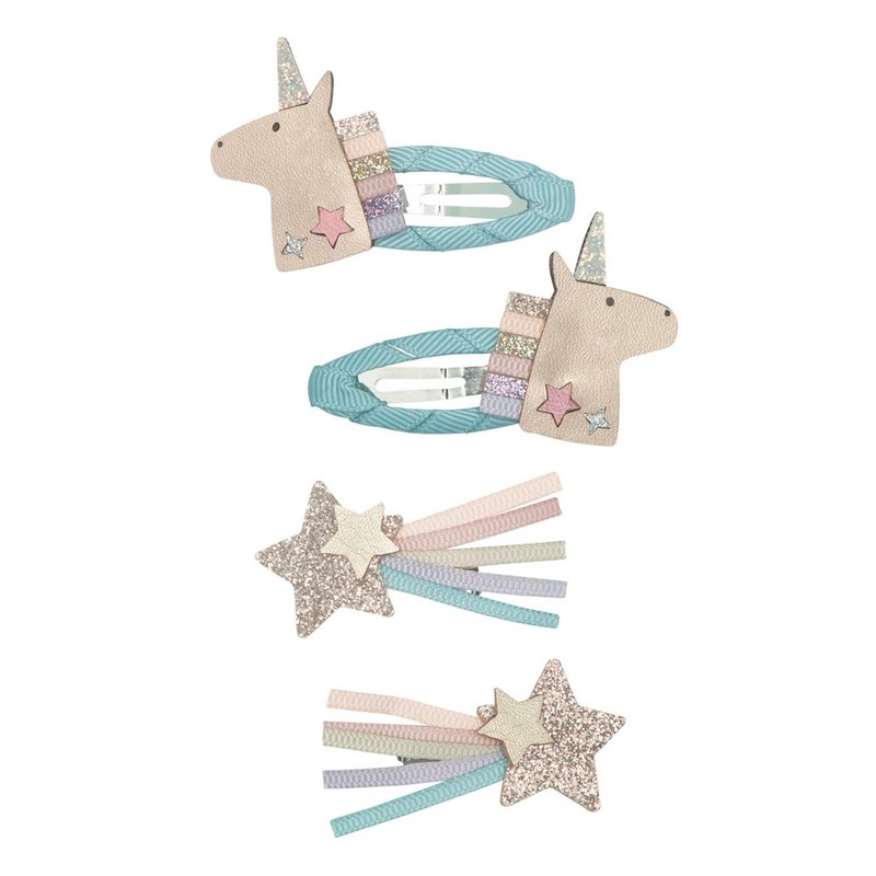 British Mimi & Lula_AW24_The Little Prince-Unicorn Star Comprehensive Hair Clip - Baby Accessories - Polyester 