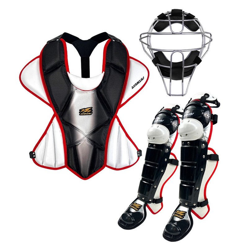 【YAKYU】Catcher's Protective Gear Set - Black - Fitness Accessories - Plastic Black