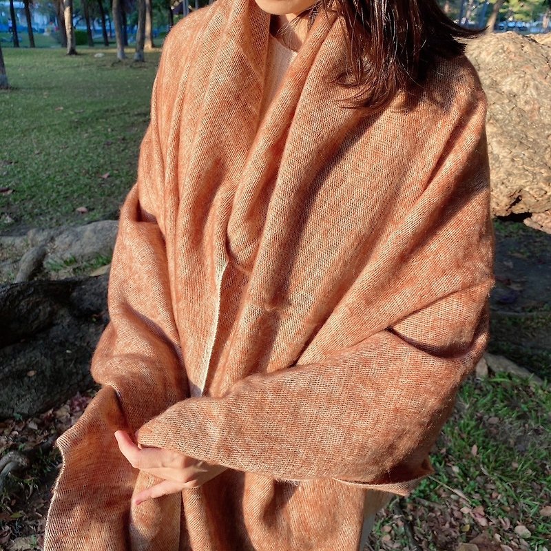 Yak blanket/meditation blanket/meditation/scarf/shawl - Knit Scarves & Wraps - Other Materials 
