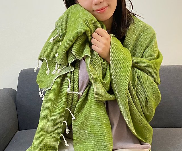 Yak blanket/meditation blanket/meditation/scarf/shawl - Shop iwa-seeds Knit  Scarves & Wraps - Pinkoi