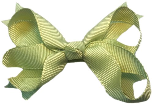 Cutie Bella 美好生活精品館 Cutie Bella 蝴蝶結全包布 手工髮飾Bow Swallow髮夾-Mint