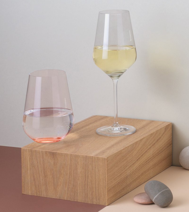 [Fast Shipping] RITZENHOFF+Light of the Fjord Series Water and Wine Pairing Glasses - Two types in total (a set of two) - Bar Glasses & Drinkware - Glass Transparent