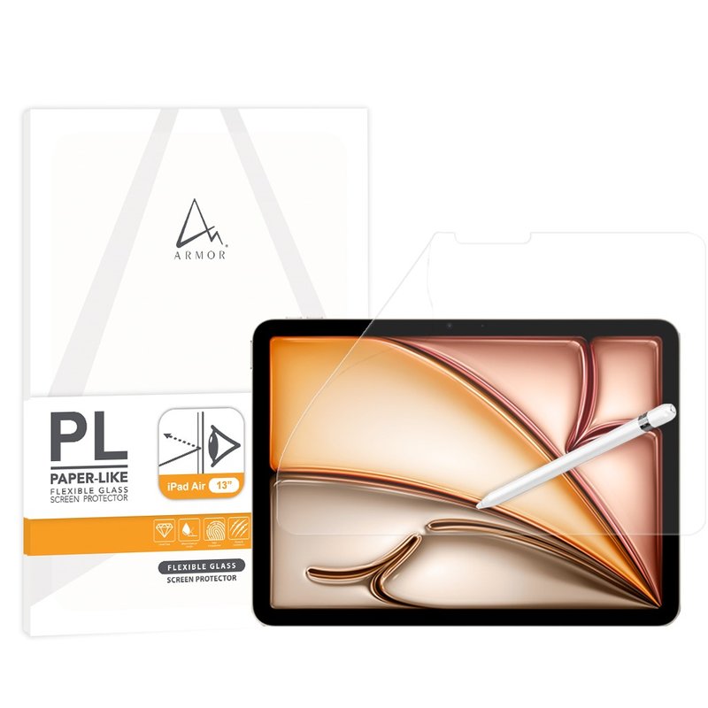 Flexible Glass Screen Protector for iPadAir 13 (2024),Paper-Like/BlueLightFilter - Tablet & Laptop Cases - Other Materials 