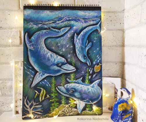 【原画】『ドルゴレ・ブガ』（猪　イノシシ　パステル画） フリー絵画] イノシシ | パブリックドメインQ：著作権フリー画像