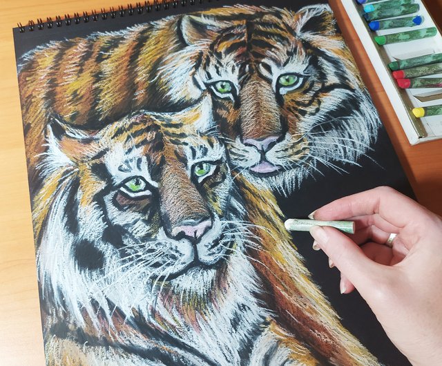 オリジナル絵画虎