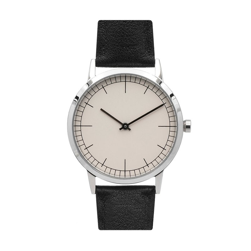 超薄型時計のBIJOUONE WATCHES彼オークベイB152シリーズ、スイスムーブメントクオーツレトロミニマ銀黒152-SBKを見ます - 腕時計 - その他の素材 シルバー