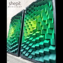 ウッドウォールアート - 天然木 - サウンドディフューザー - 音響