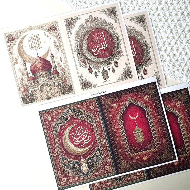 Z645 - Arabian background - 貼紙 - 紙 