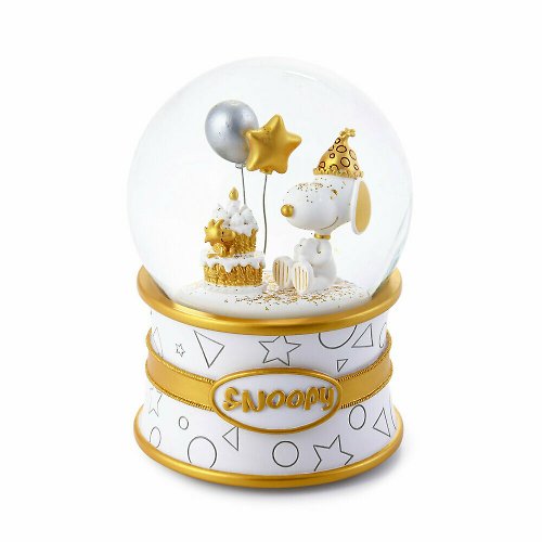 JARLL 讚爾藝術 Snoopy史努比生日 水晶球音樂盒 生日禮物情人節禮物