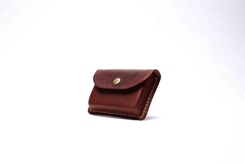 Shika 夕卡革物 -  Stamper change box_Median brown color - Coin Purses - Genuine Leather Brown