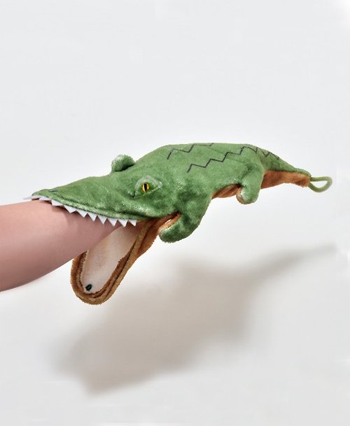 SÜSS Living生活良品 日本Magnets動物造型柔軟立體可懸掛速乾柔軟擦手巾(綠色大鱷魚)