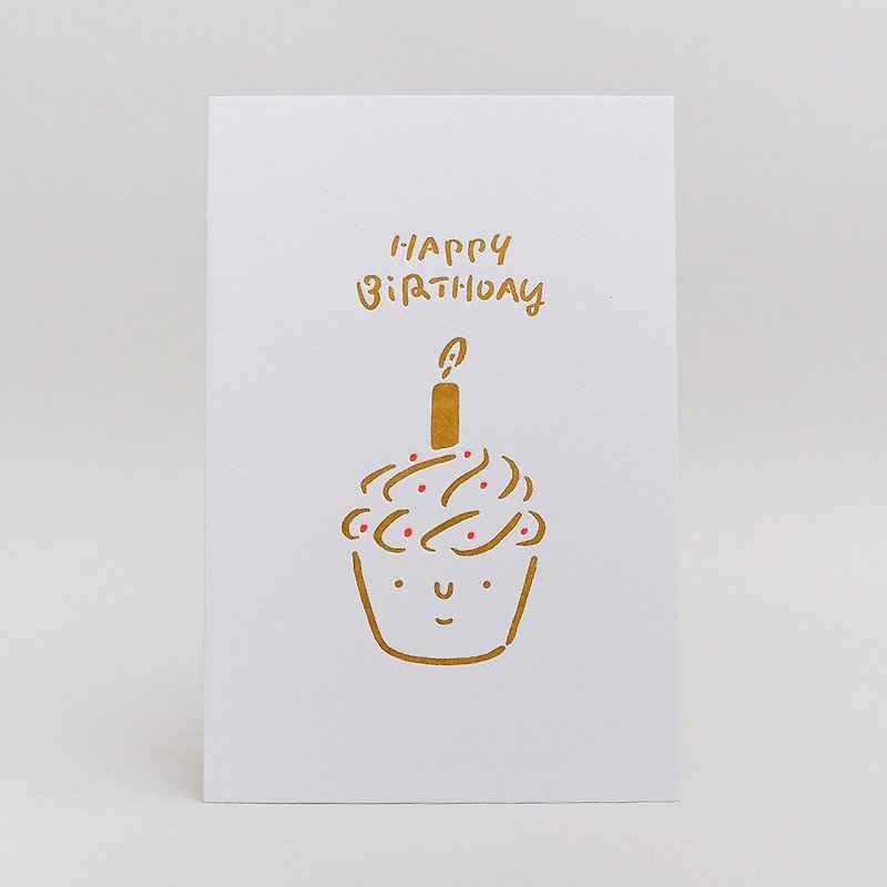 WHOSMiNG letterpress birthday card - Cards & Postcards - Paper White