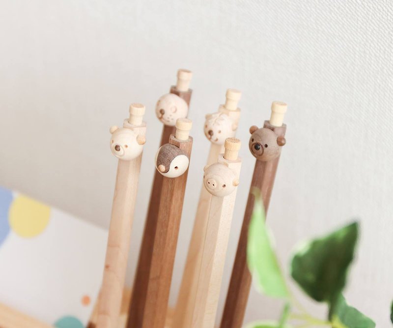 旭川工藝 Craft 鈴來 動物夥伴木製自動鉛筆