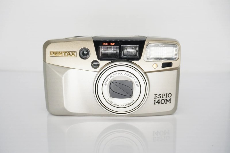 Pentax ESPIO 140M 35mm film camera film - กล้อง - สแตนเลส 