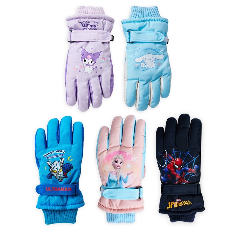 ONEDER Sanrio Kuromi Kids Gloves, Frozen Warm Gloves, Ultraman - ถุงมือ - เส้นใยสังเคราะห์ 