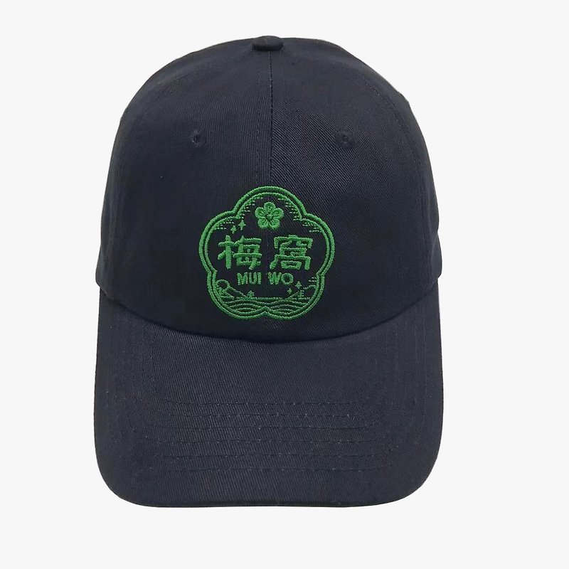梅 Laundry Company ベースボールキャップ - 帽子 - コットン・麻 ブラック