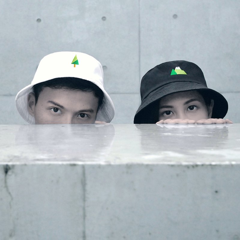[] Get a double into the mountain trees hat. Sister, lover, friend gifts - หมวก - ผ้าฝ้าย/ผ้าลินิน สีดำ